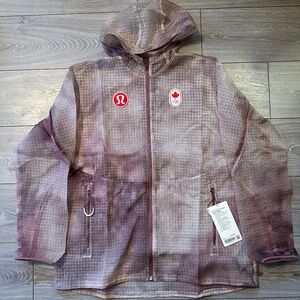NWT Lululemon Translucent Hooded Jacket Canada Olympics Official Issue